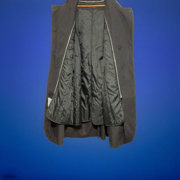 Classic Black Women's Trench Coat - Picture 3 of 4